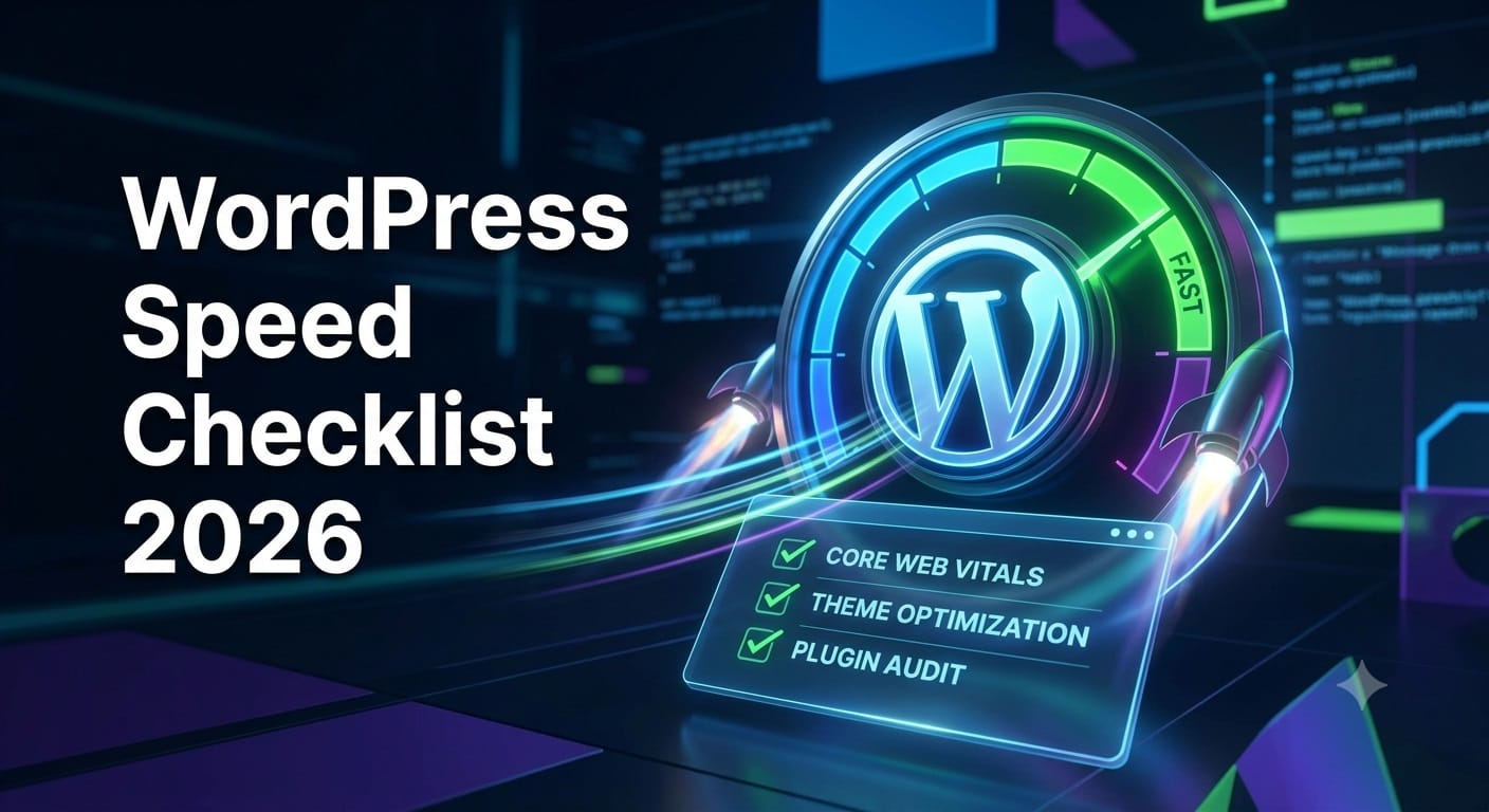 What I actually do when a WordPress site feels slow: my basic speed checklist for 2026